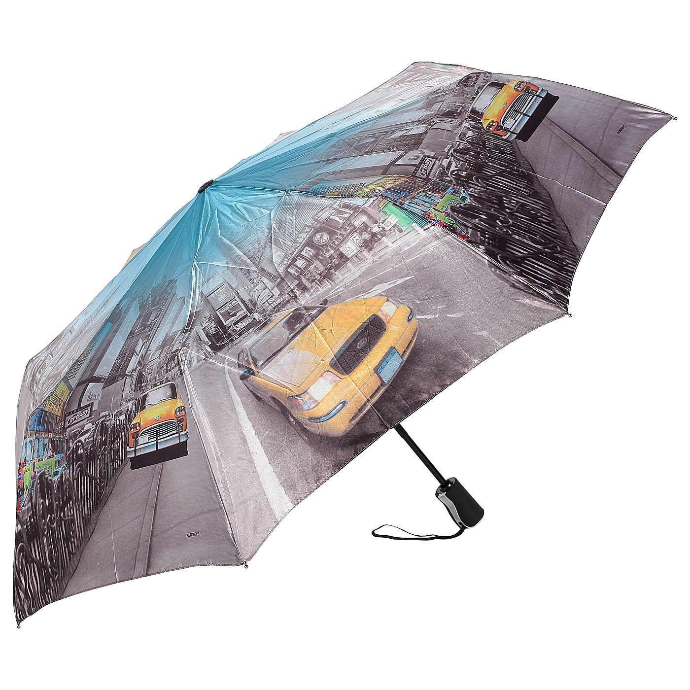 Raindrops Автоматический зонт с городским принтом