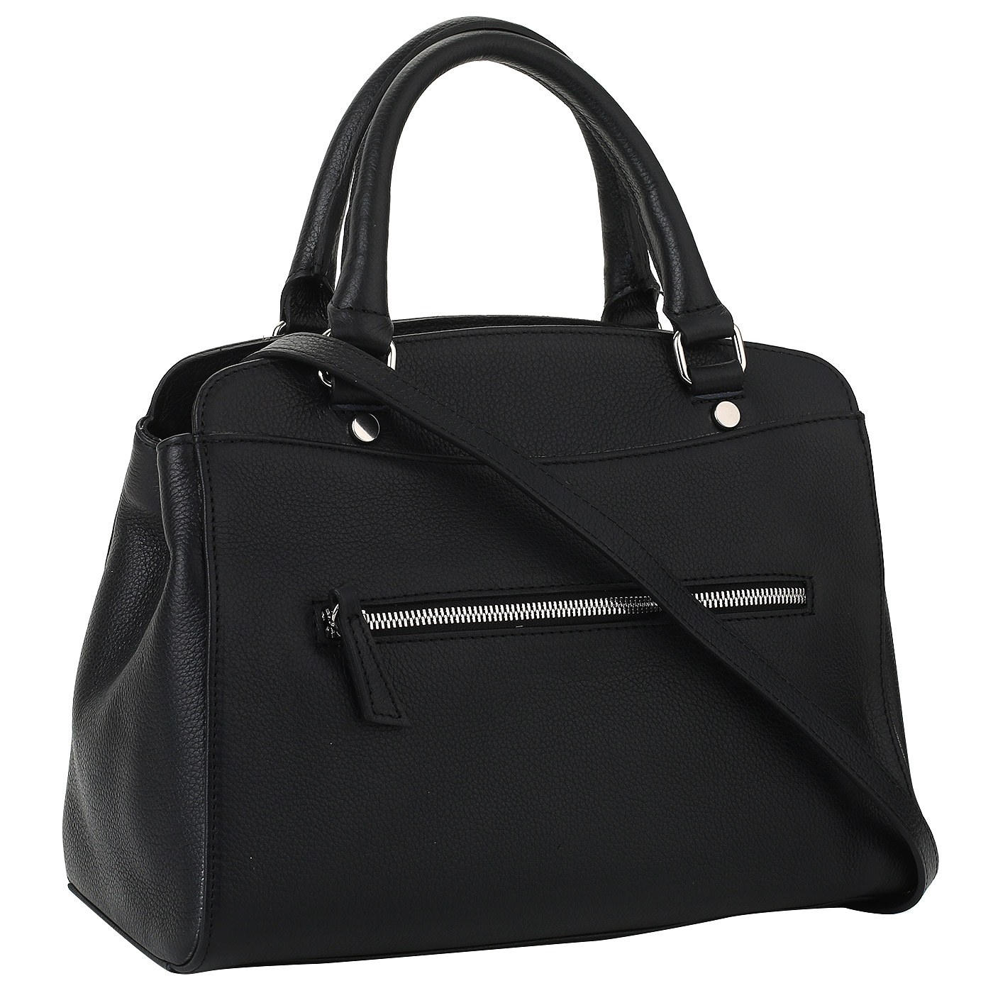 Кожаная сумка со съемным ремешком Marina Creazioni 