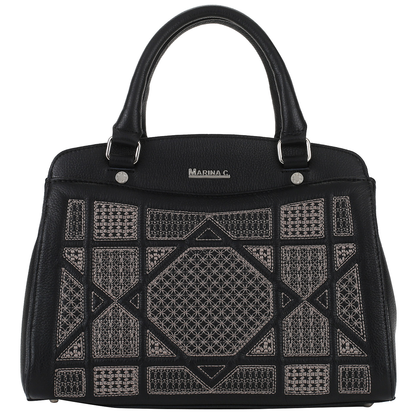 Marina Creazioni Кожаная сумка со съемным ремешком
