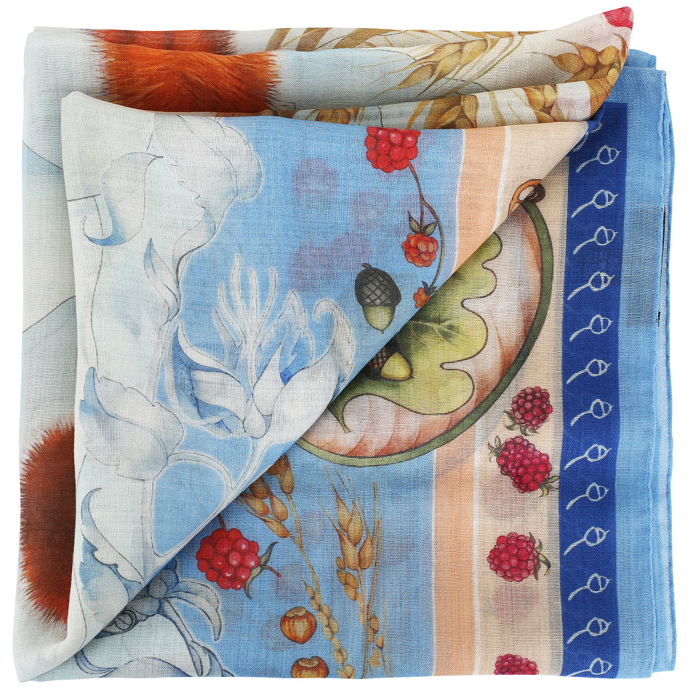 Платок из шерсти и шелка Radical Chic Winter Forest