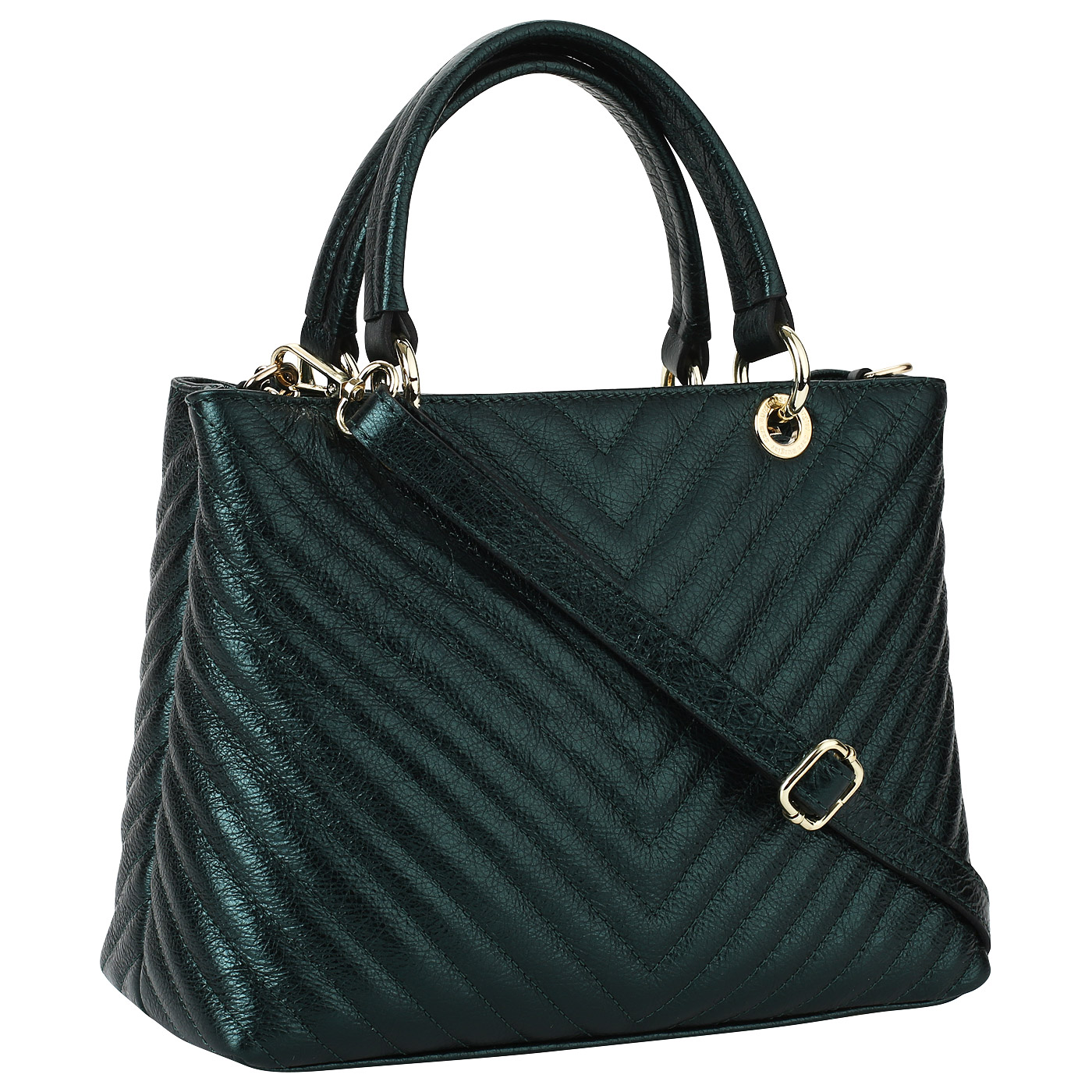 Стеганая сумка с декорированной ручкой Sara Burglar Giola Laminato