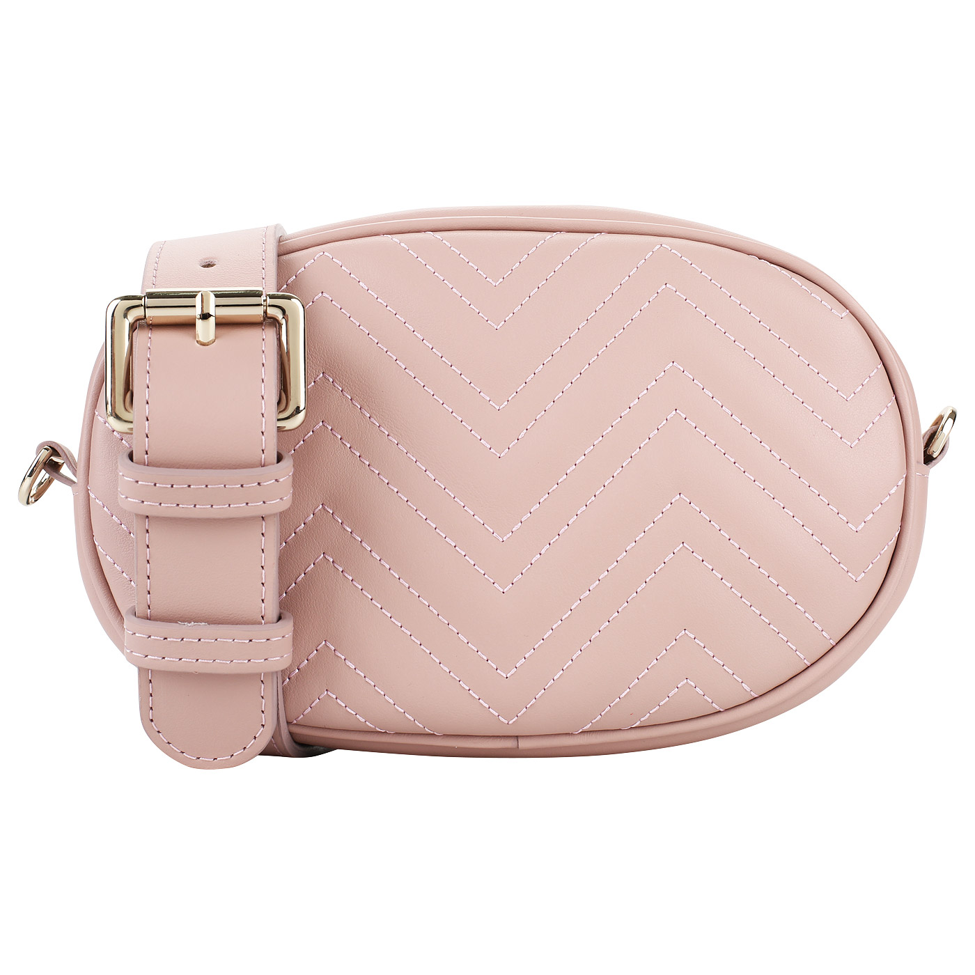 Овальная сумочка с поясным ремнем Aurelli Shine