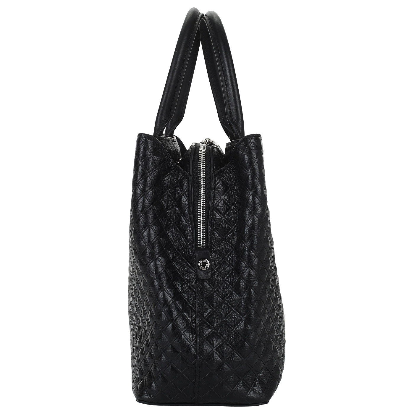 Вместительная стеганая сумка из натуральной кожи Chatte 