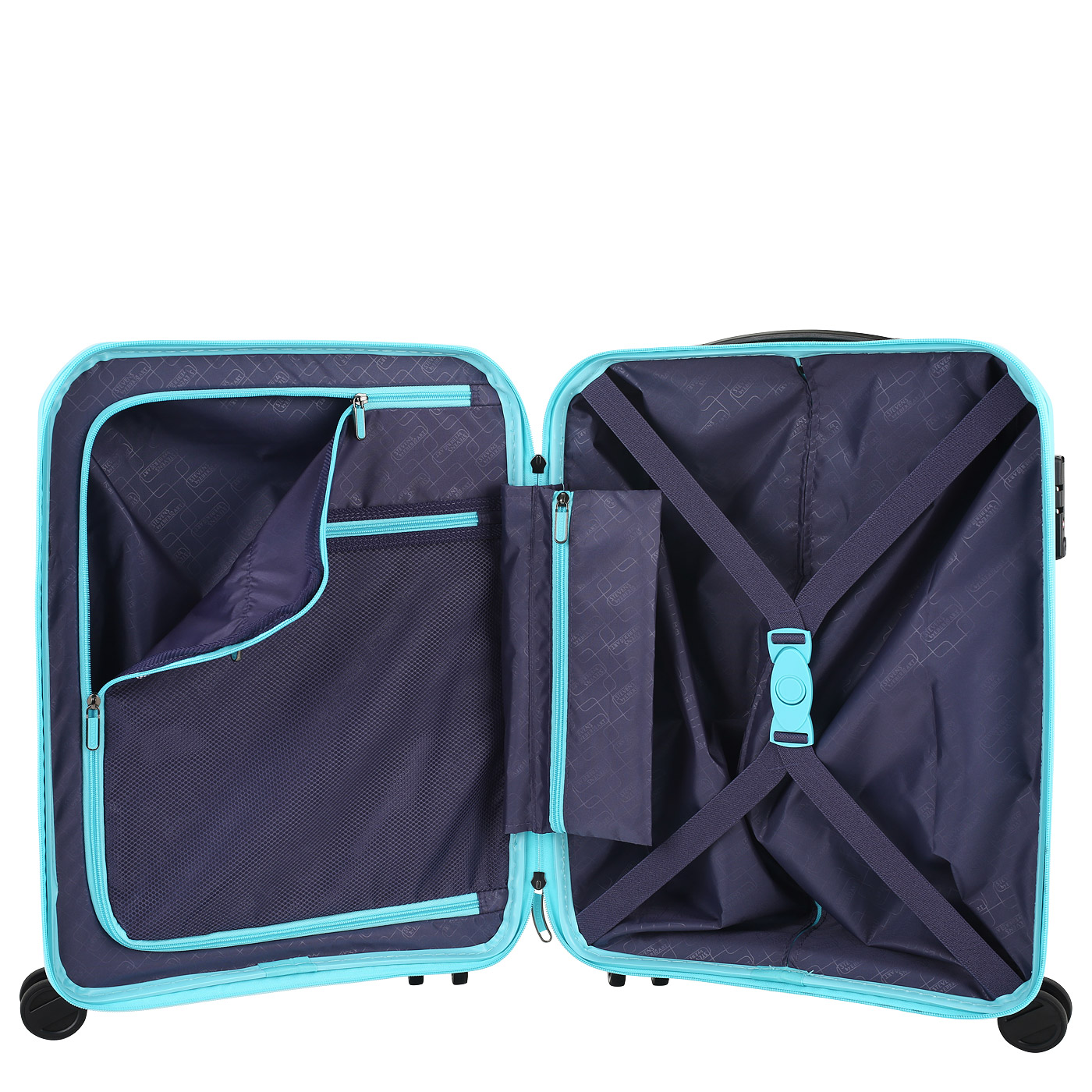 Чемодан маленький S из полипропилена с кодовым замком Stevens Soho 2.0