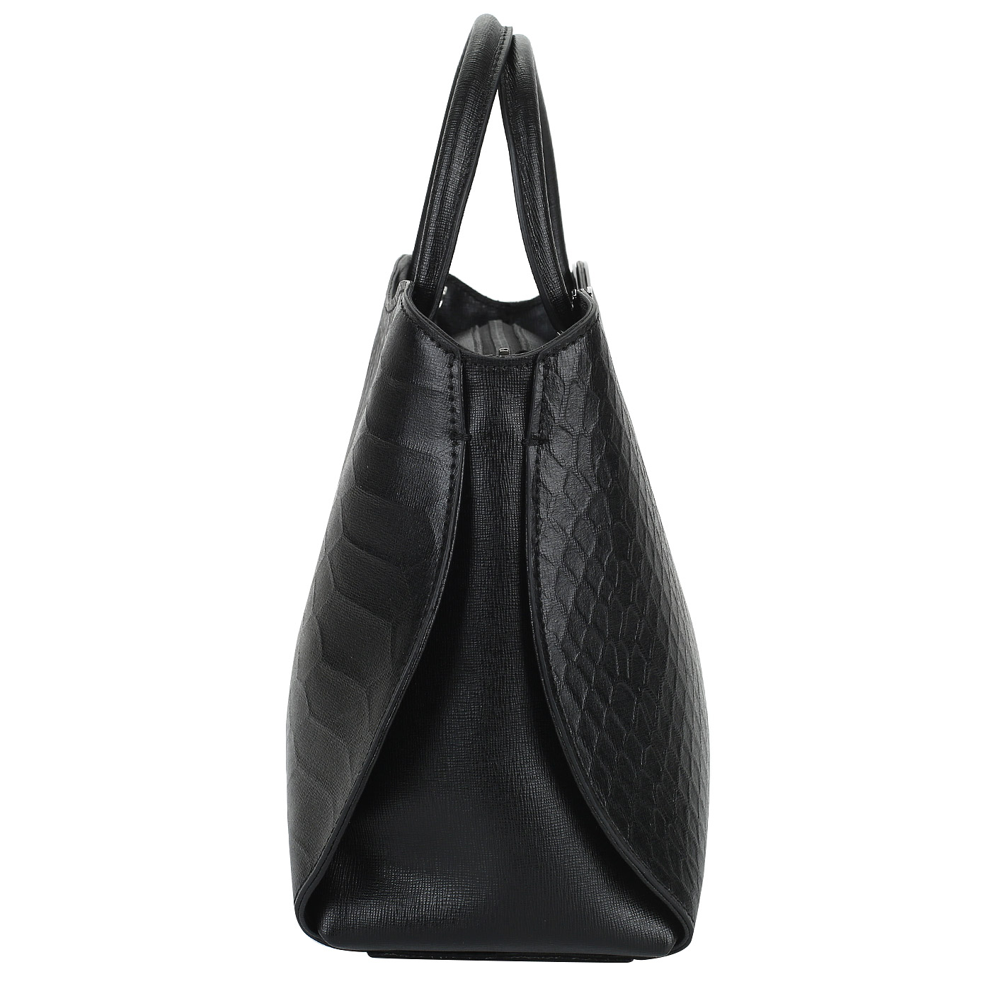 Сафьяновая сумка с отделкой под питона Ripani Kenzia