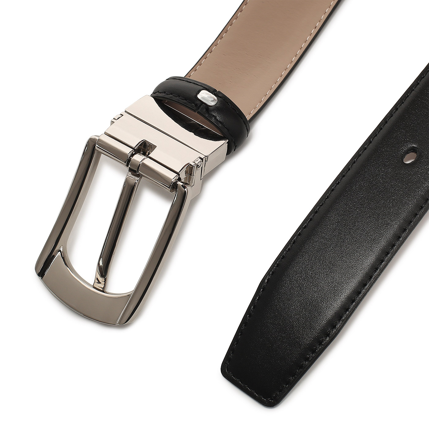 Ремень из гладкой кожи Dr. Koffer 